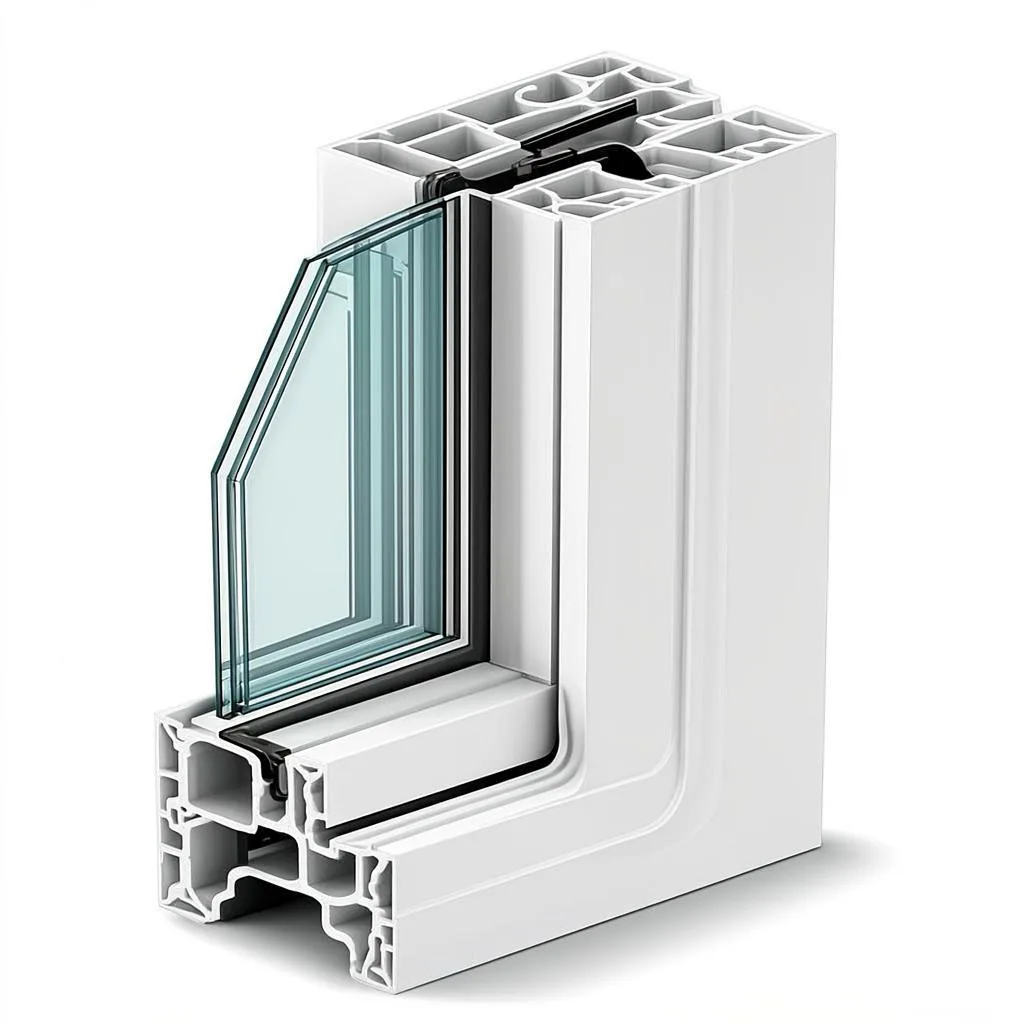 PVC profile cross-section